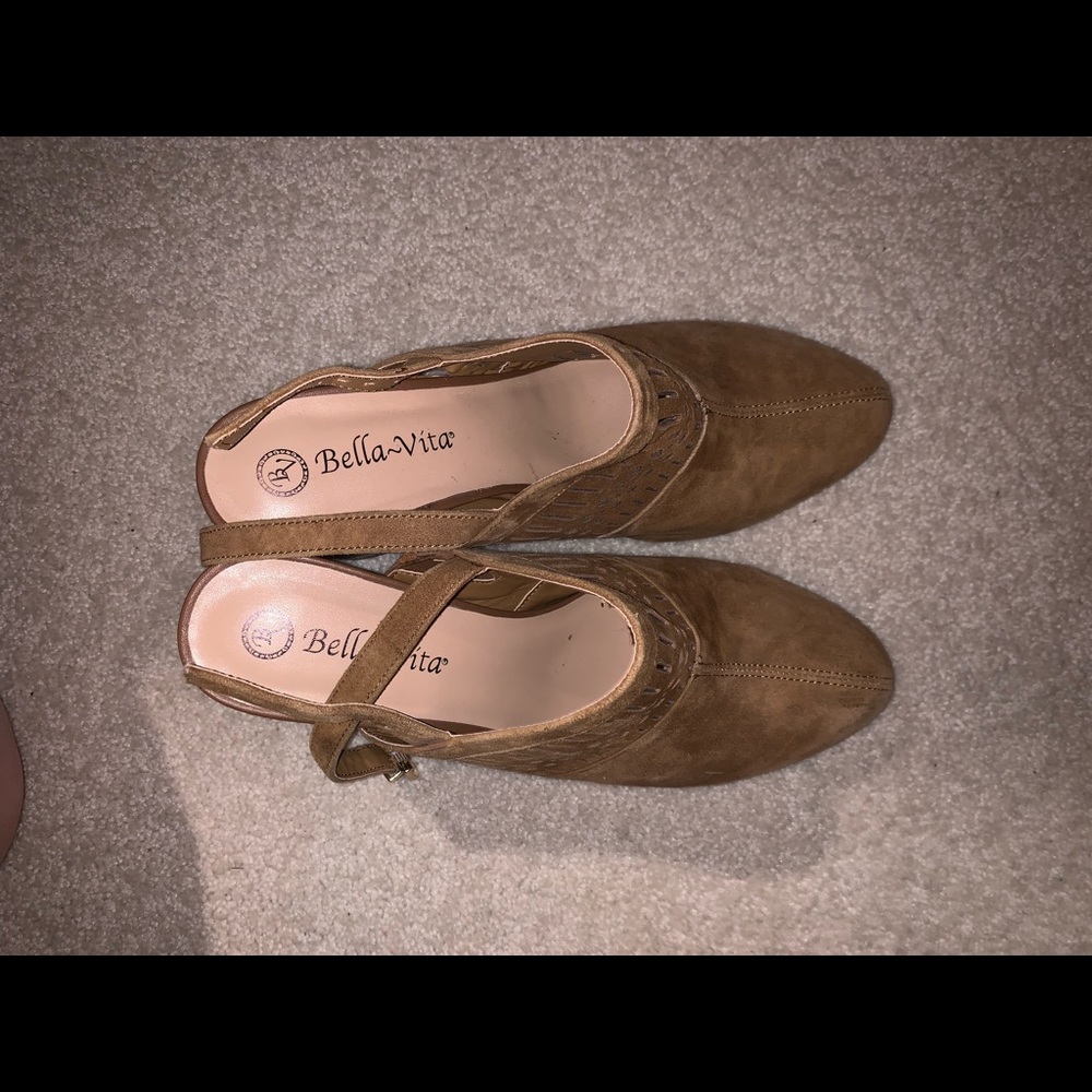 Suede Heeled Mules